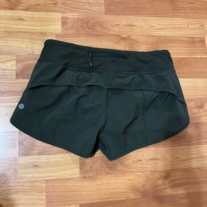 Lululemon speed shorts - army green